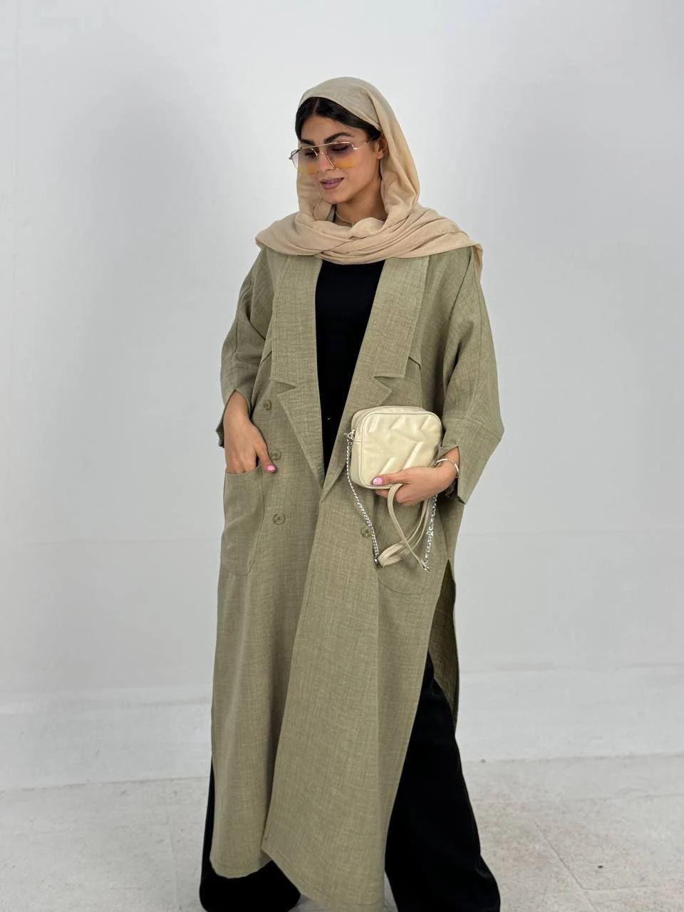 مانتو لانگ 61337 لنین شش دکمه RY