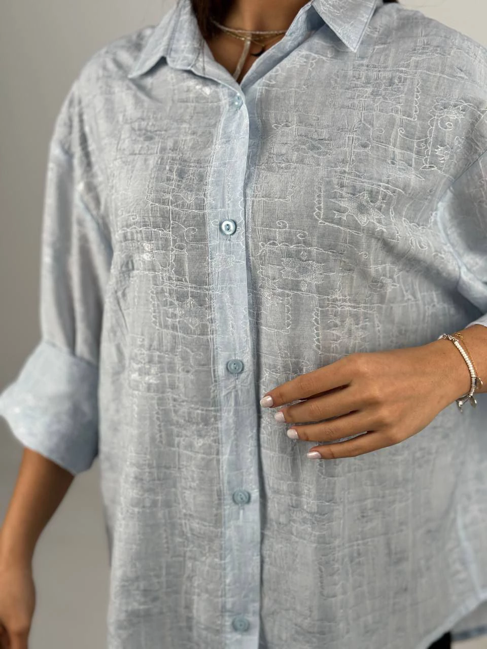 مانتو شومیزی 61387 خامه دوزی پشت پیله RY