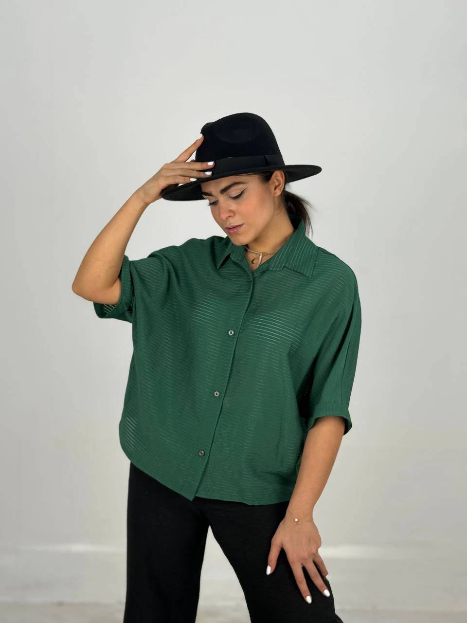 مانتو شومیزی 61437 سی ولد آستین کیمونو RY