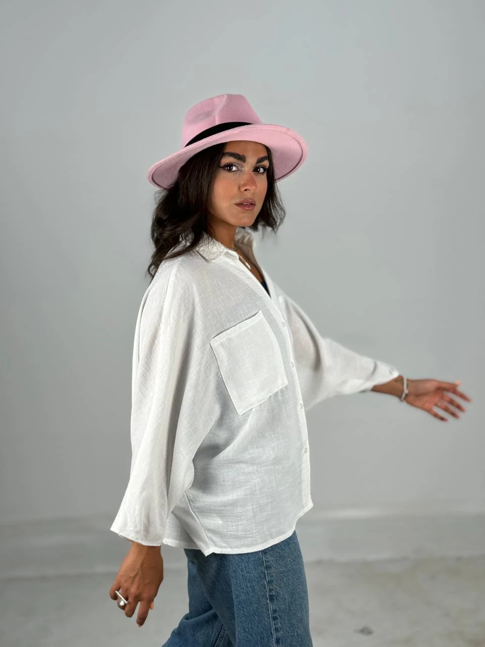 مانتو شومیزی 61470 لینن کیمونو RY