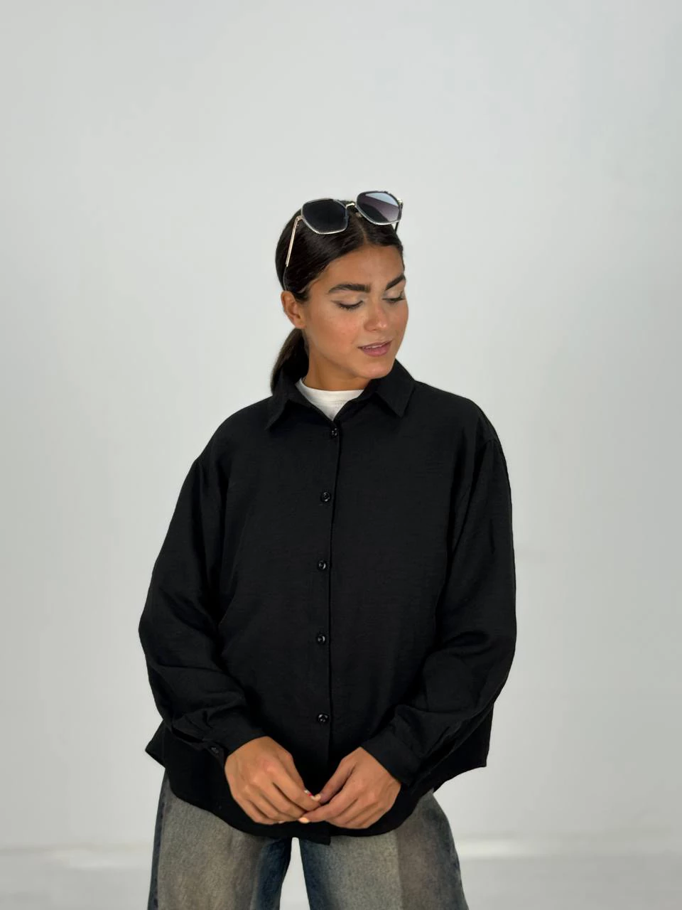 مانتو شومیزی 61472 لینن کروز پشت پیله RY