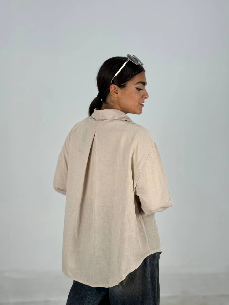 مانتو شومیزی 61472 لینن کروز پشت پیله RY