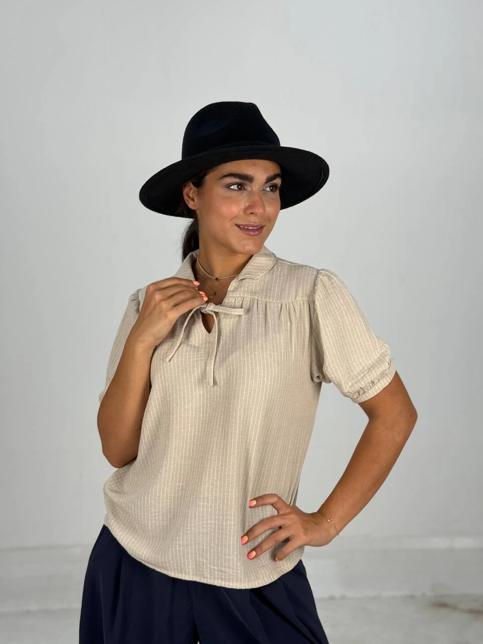 بلوز 61447 دیپلمات یقه ب ب RY