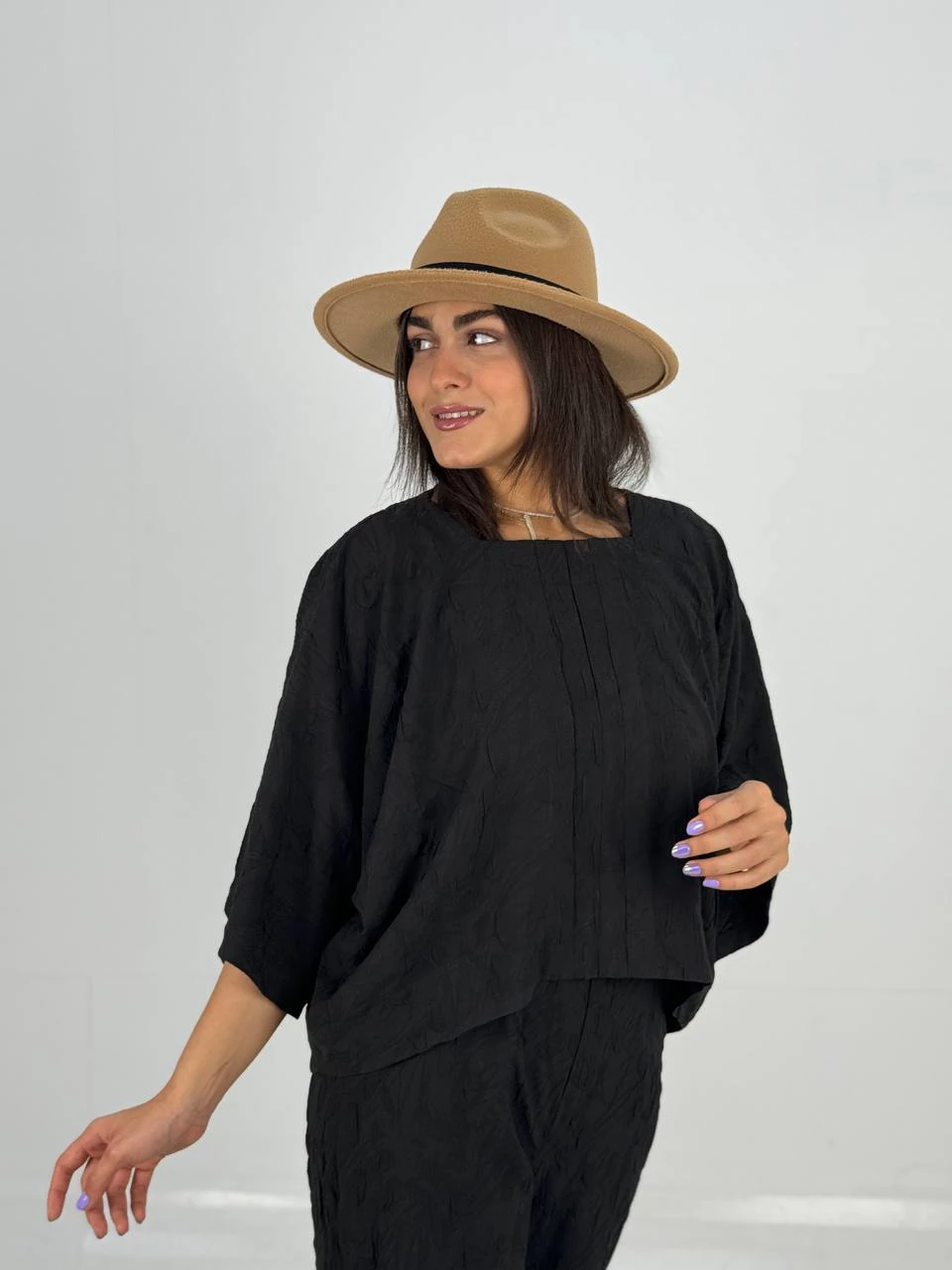 ست بلوز و شلوار 61330 ژاکارد کیمونو و شلوار RY