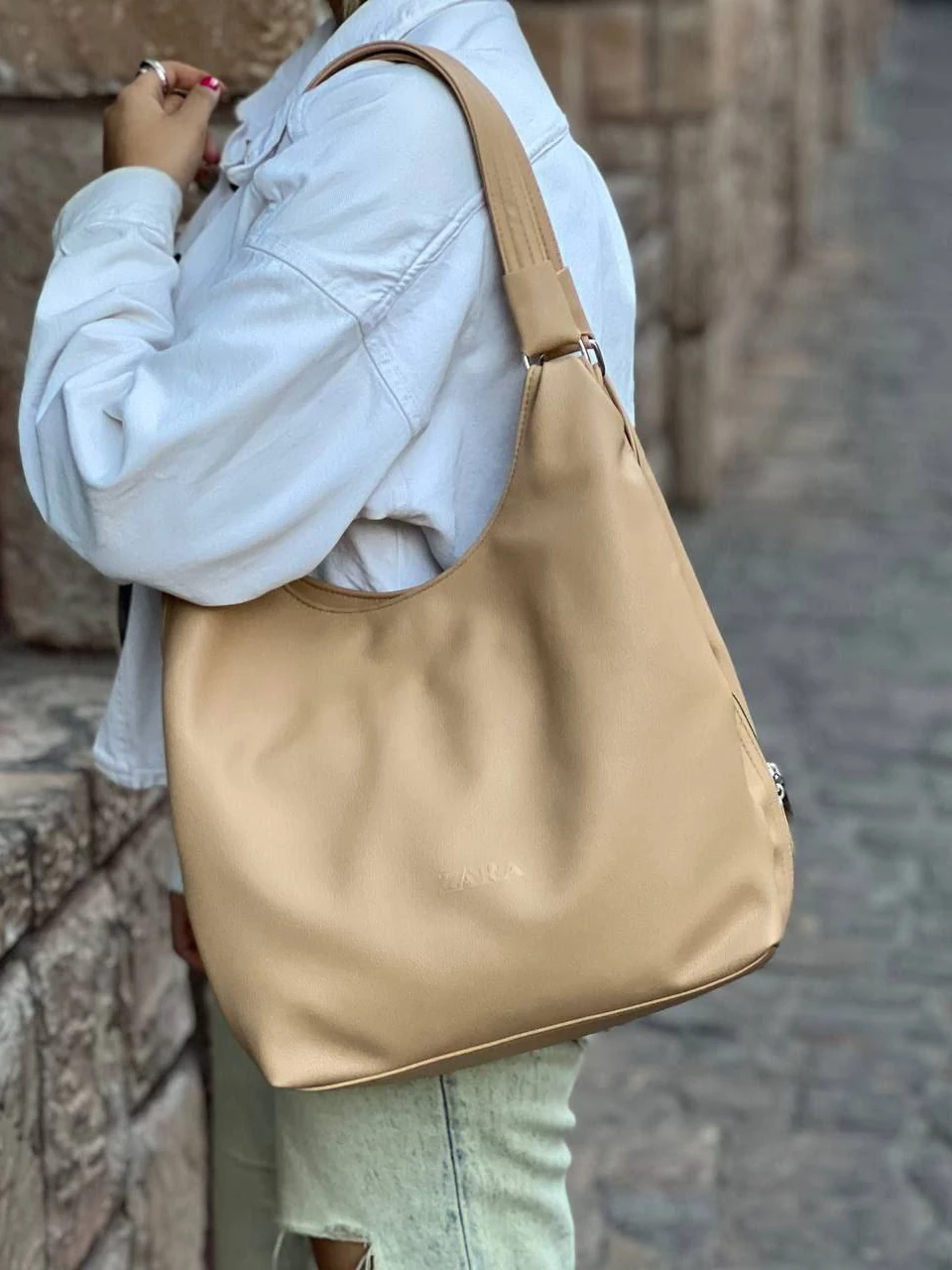 کیف دوشی 7954 شل سه خانه