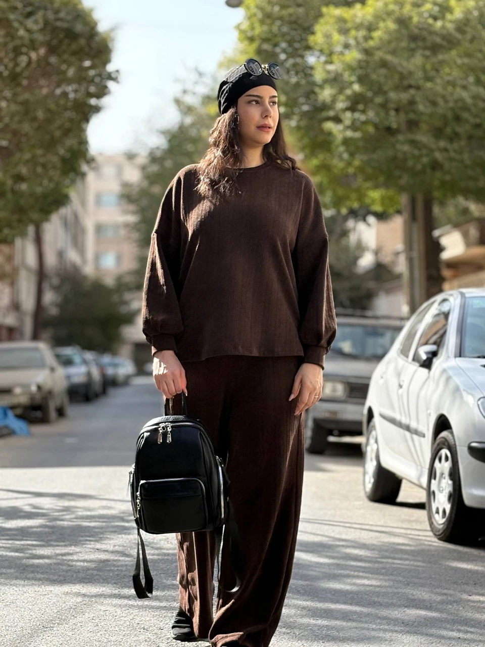 ست بلوز و شلوار پاییزه 71227 یقه گرد مراکشی RY