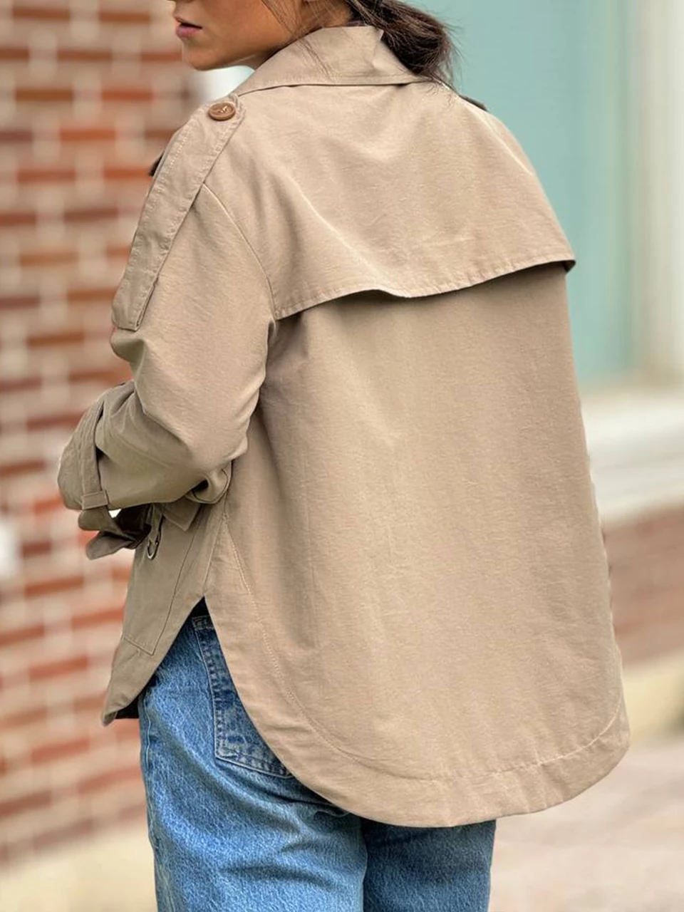 بارانی میدی 71207 کتان اسپرت بغل هلال RY