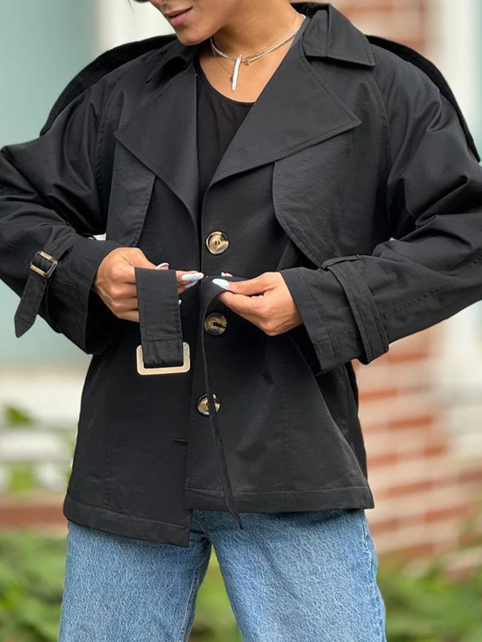 بارانی میدی 71210 سه دکمه دو شنل RY