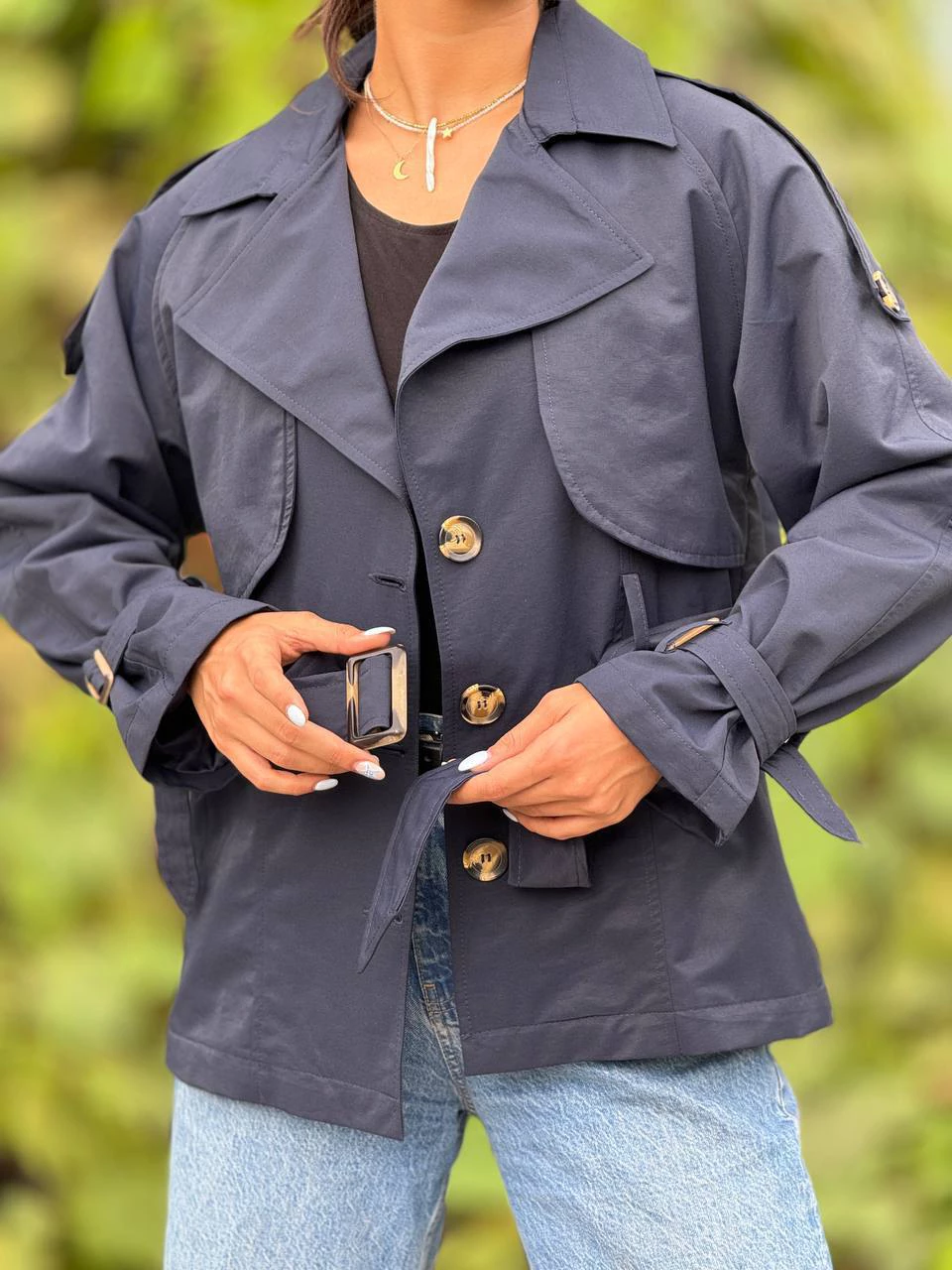 بارانی میدی 71210 سه دکمه دو شنل RY