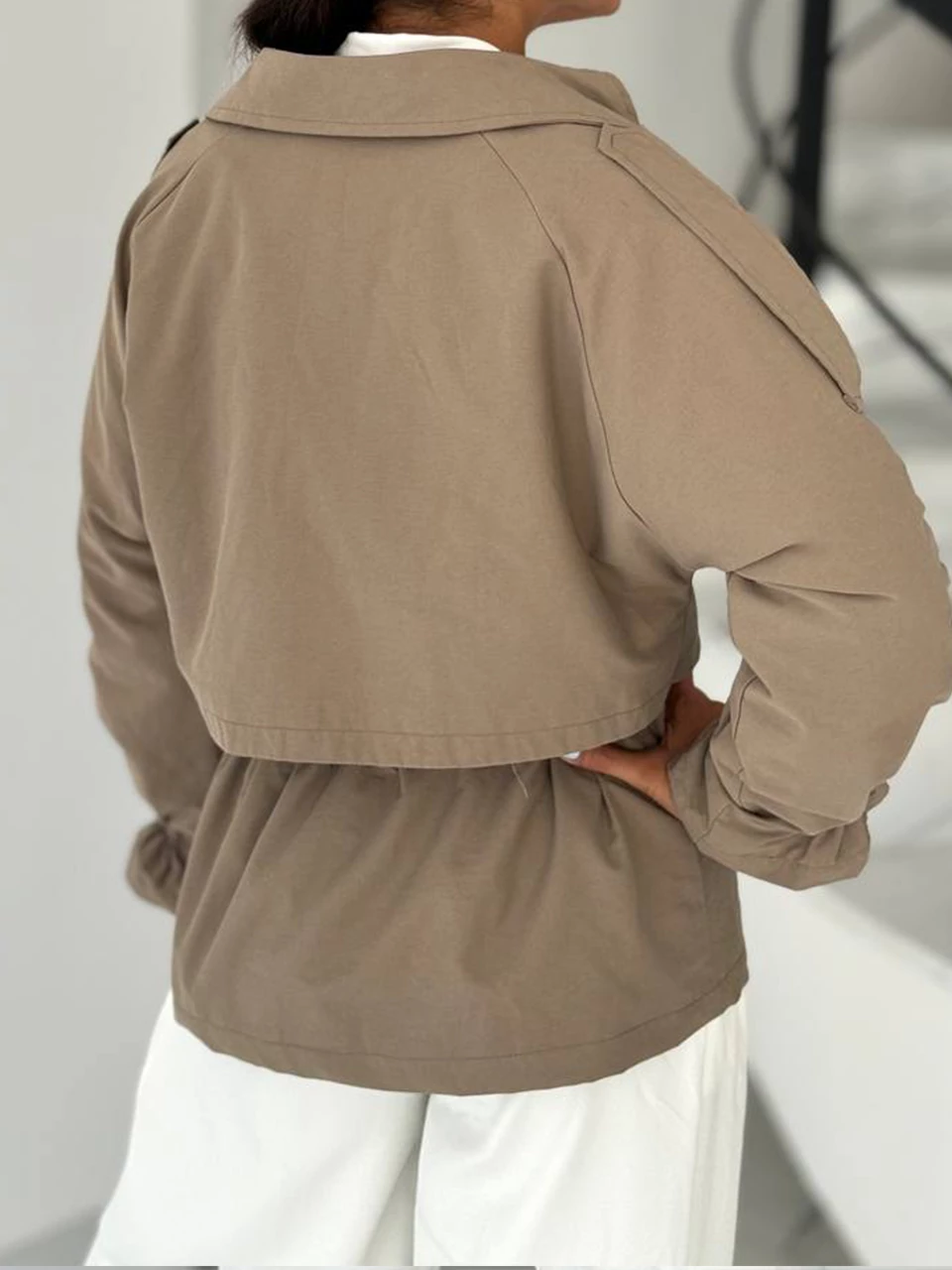 بارانی میدی 71215 کتان آستین کش RY