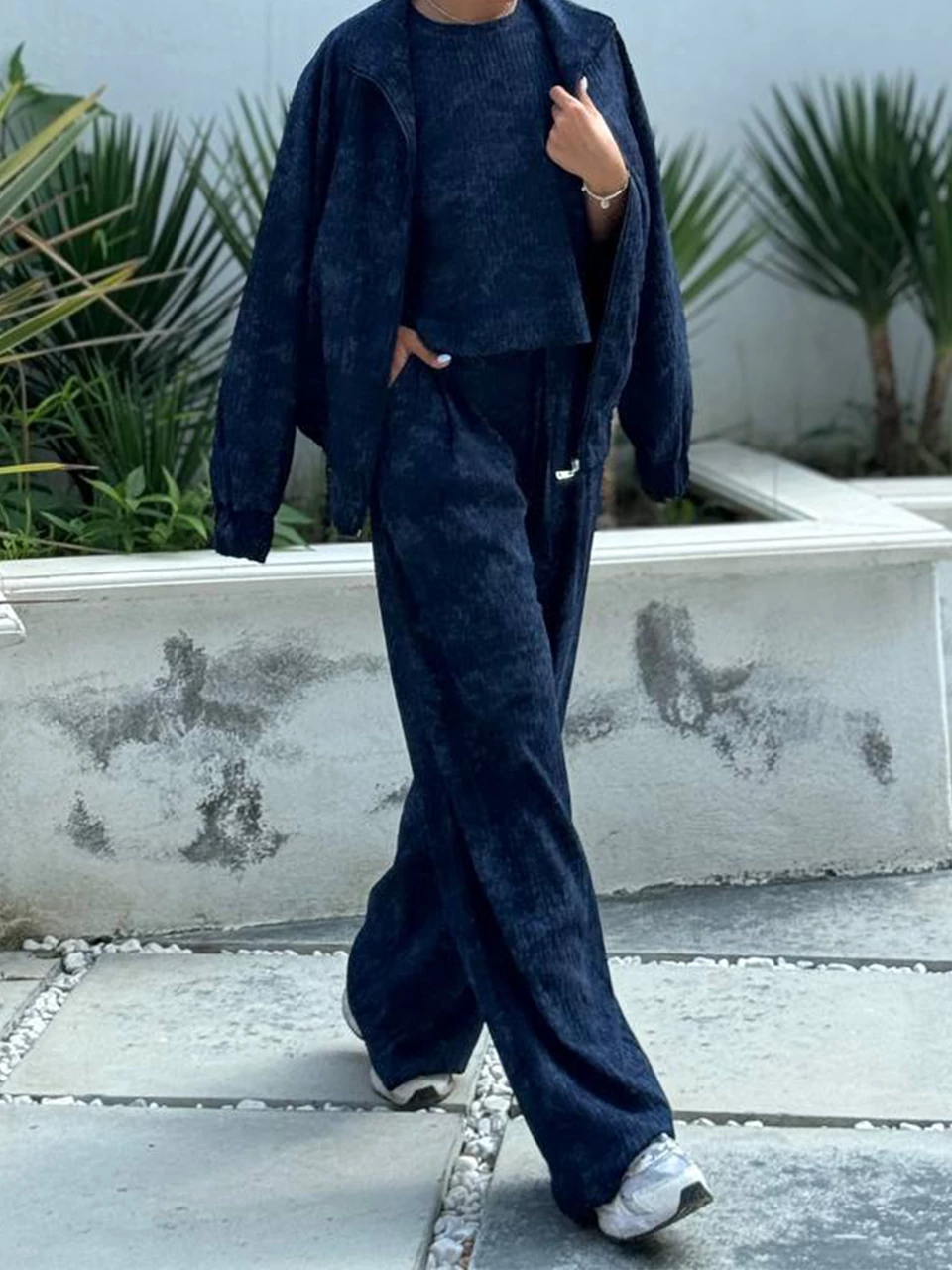 ست سوییشرت و تیشرت و شلوار 71220 مراکشی سه تیکه RY