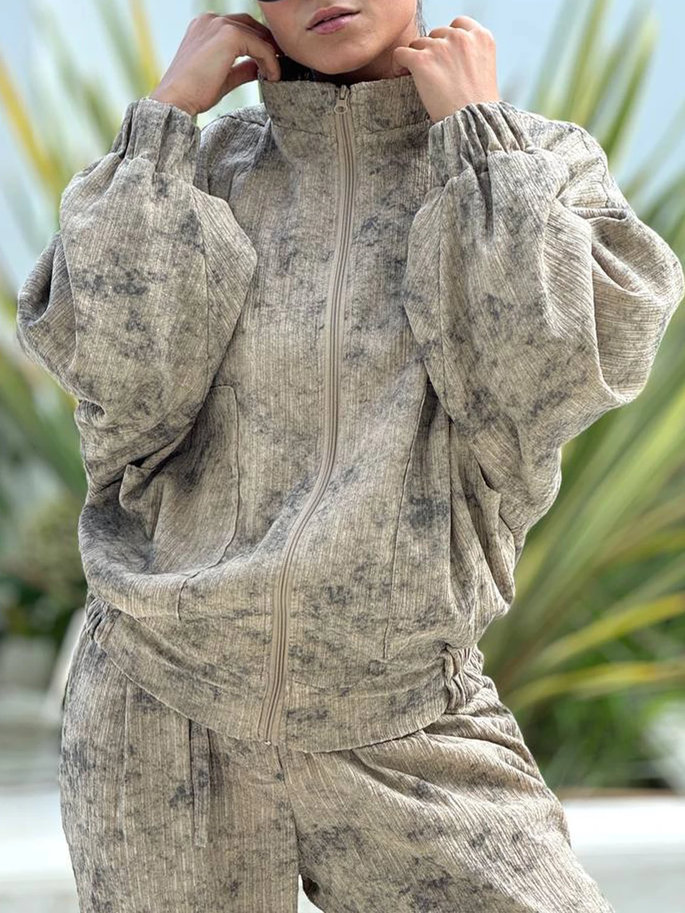 ست سوییشرت و تیشرت و شلوار 71220 مراکشی سه تیکه RY