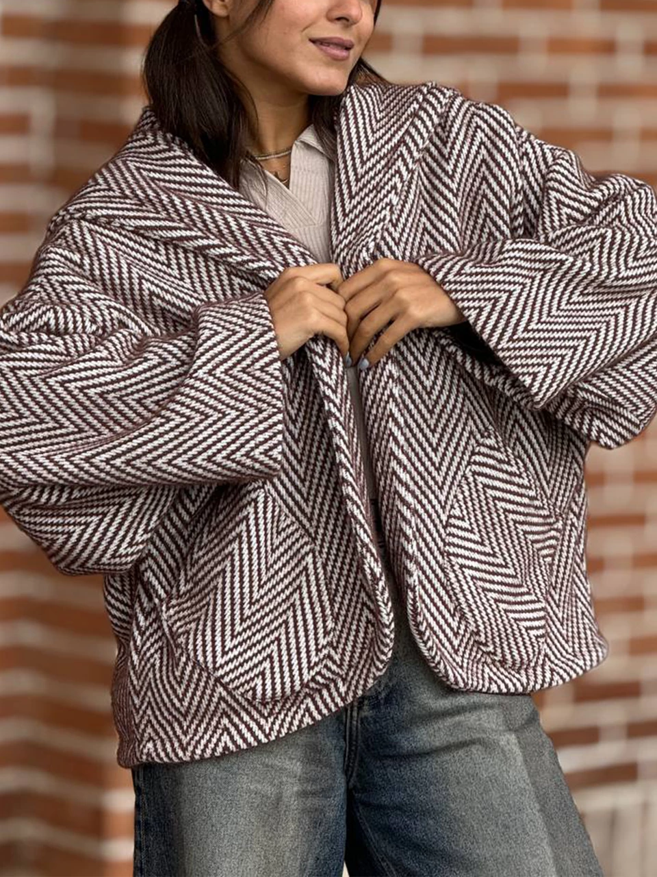 پالتو میدی 71230 لمزور جناغی کلاهدار RY