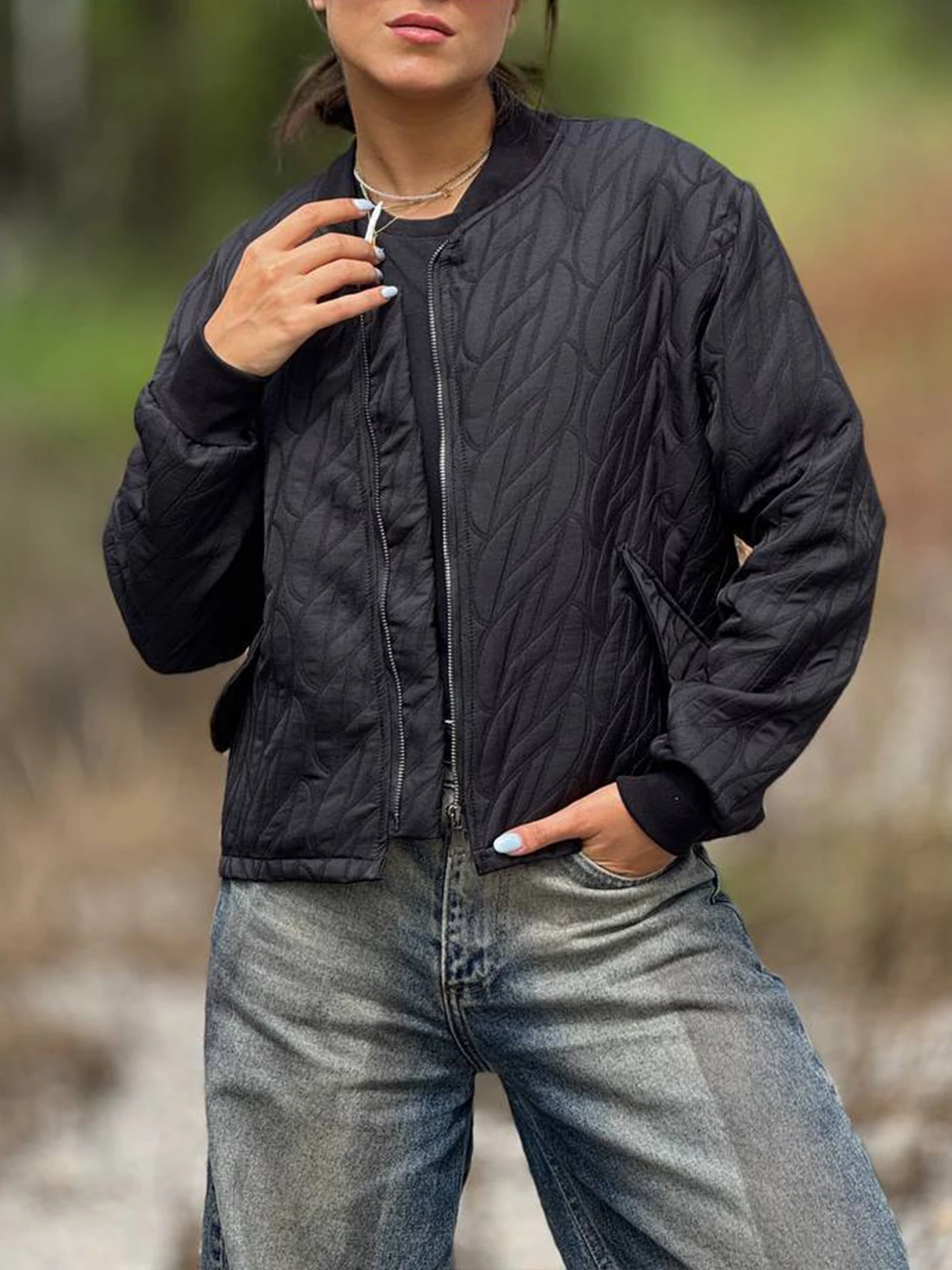 بارانی مینی 71219 فریال خلبانی کوتاه RY