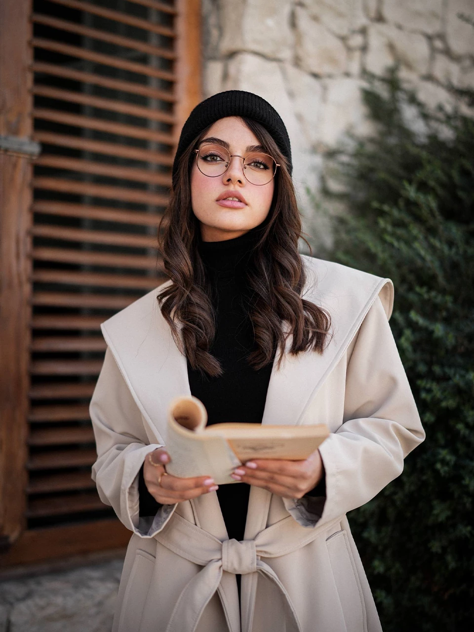 بارانی لانگ 71225 سانتانا جلو باز کلاهدار RY