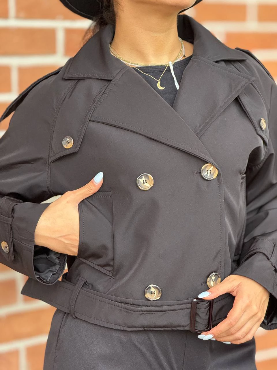 بارانی مینی 71223 سانتانا کمردار RY