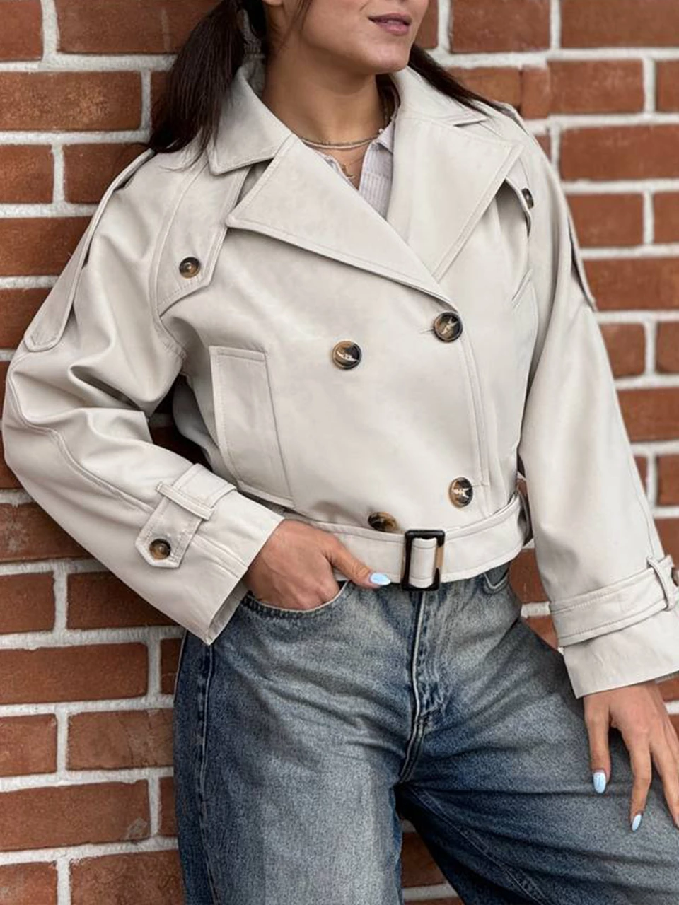 بارانی مینی 71223 سانتانا کمردار RY