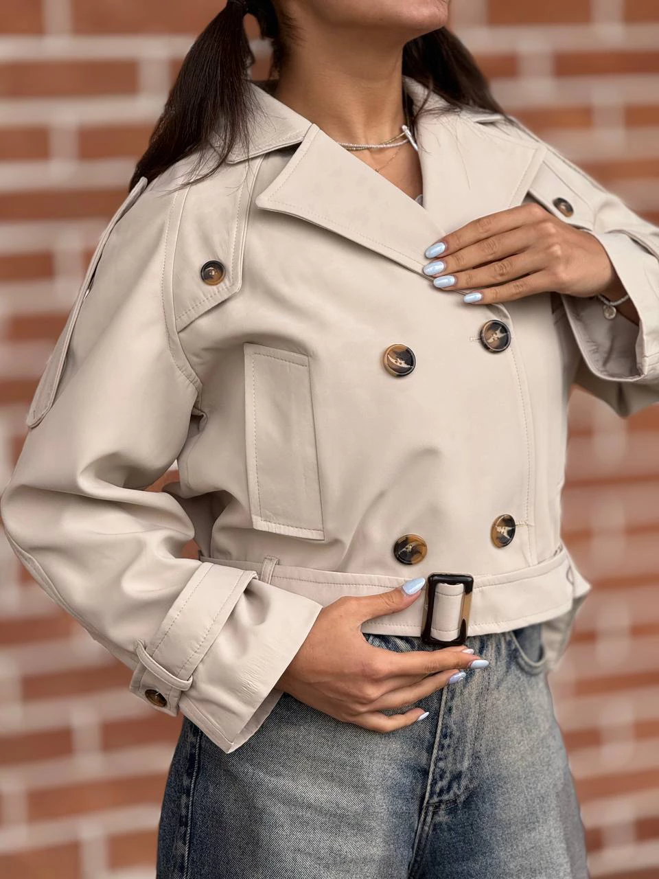 بارانی مینی 71223 سانتانا کمردار RY