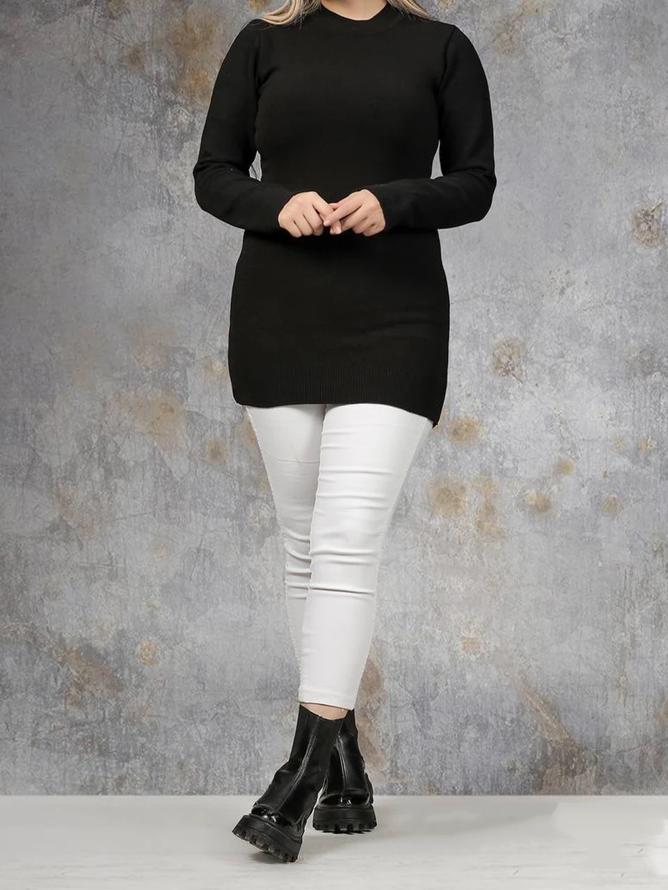 بافت یقه گرد 601 آستین بلند ID