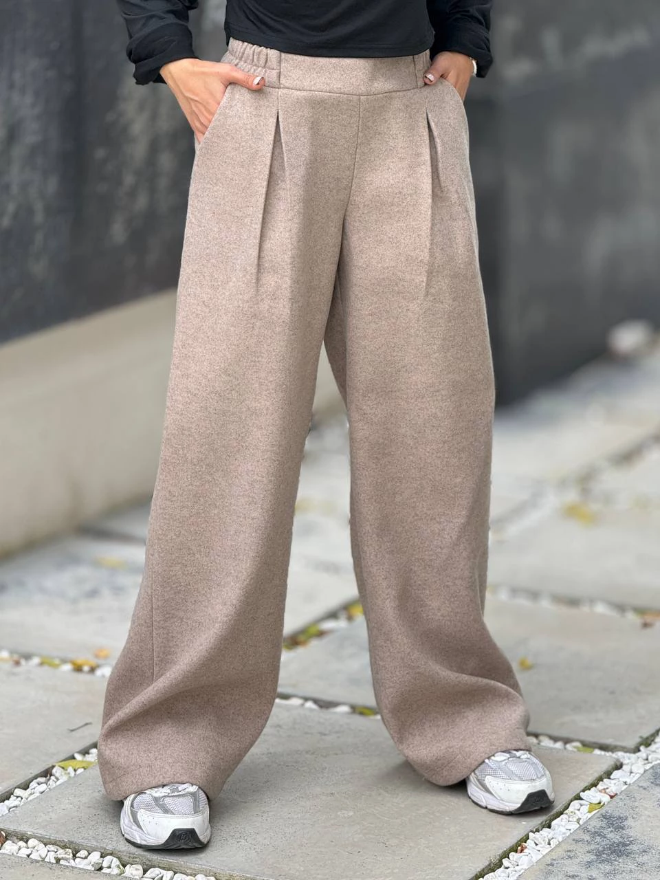 شلوار پارچه ای بگ 31084 فوتر پیله دو قلو RY