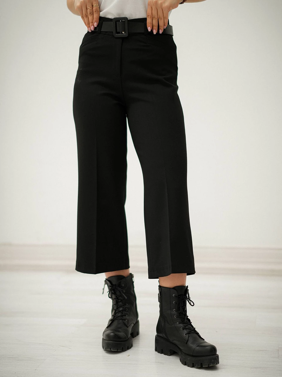 شلوار پارچه ای راسته گشاد 889 گاباردین ادل BY