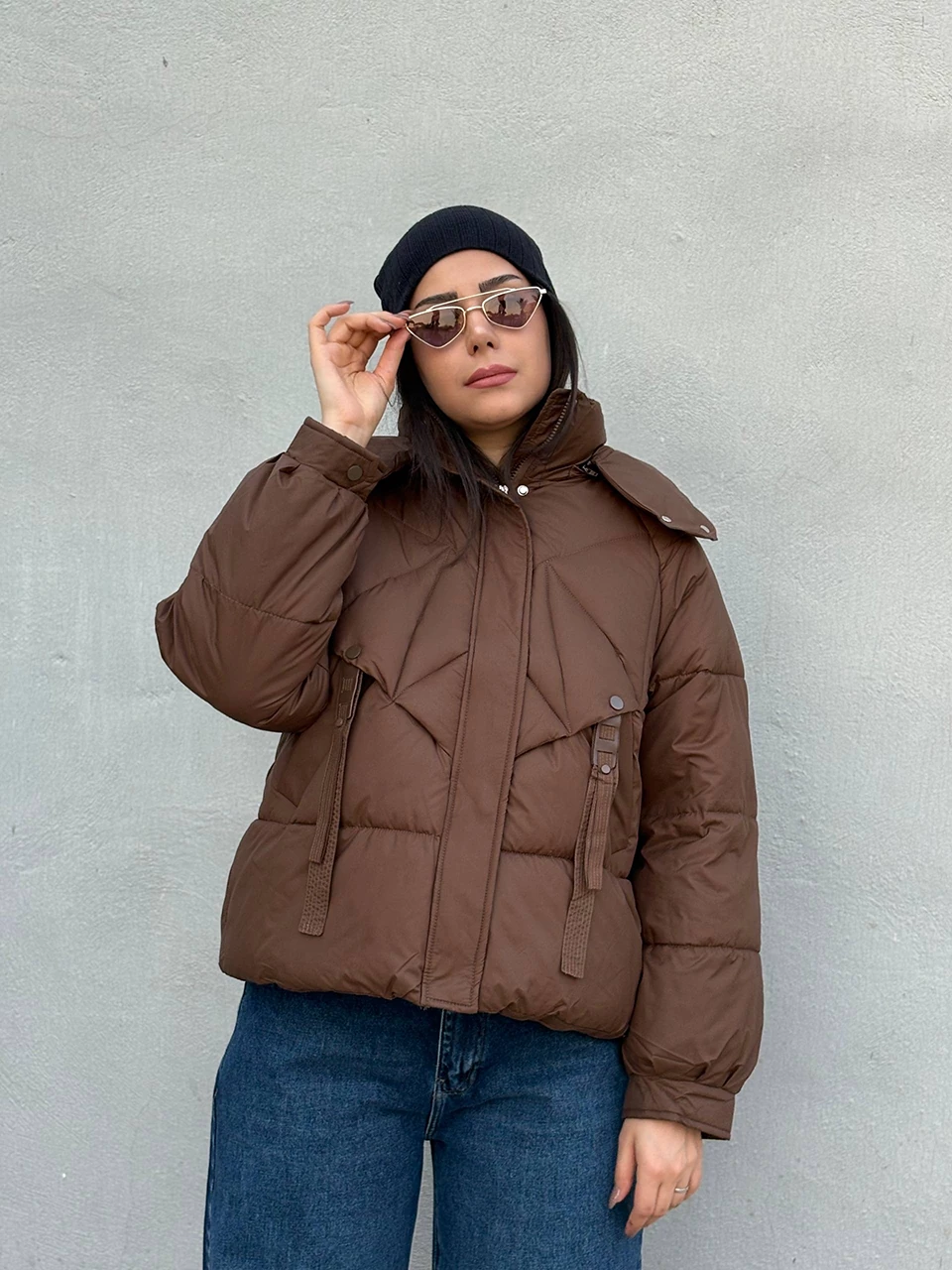 کاپشن میدی 2567 کلاهدار RY