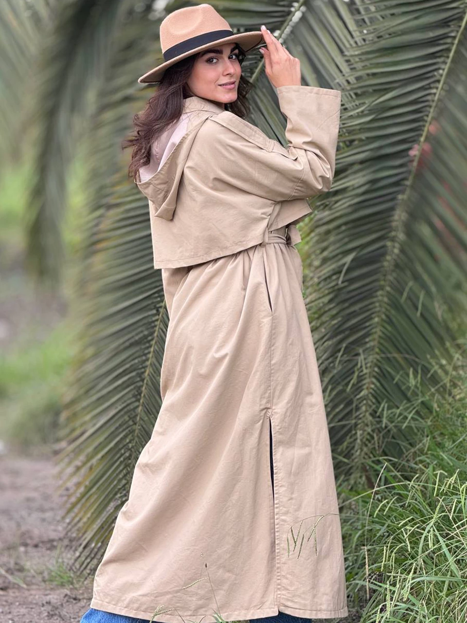 بارانی لانگ 71213 کلاهدار RY