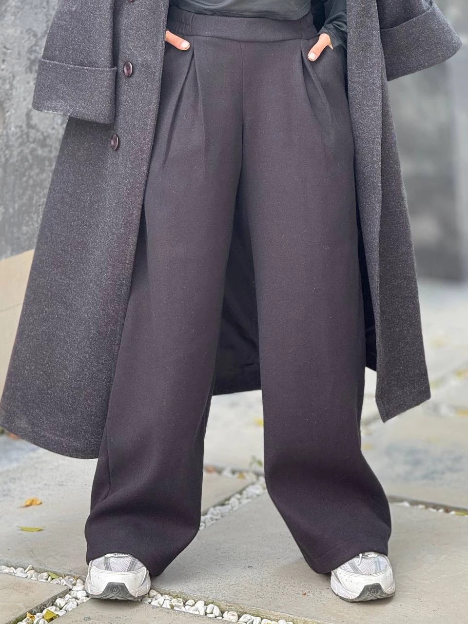 شلوار پارچه ای بگ 31084 فوتر پیله دو قلو RY