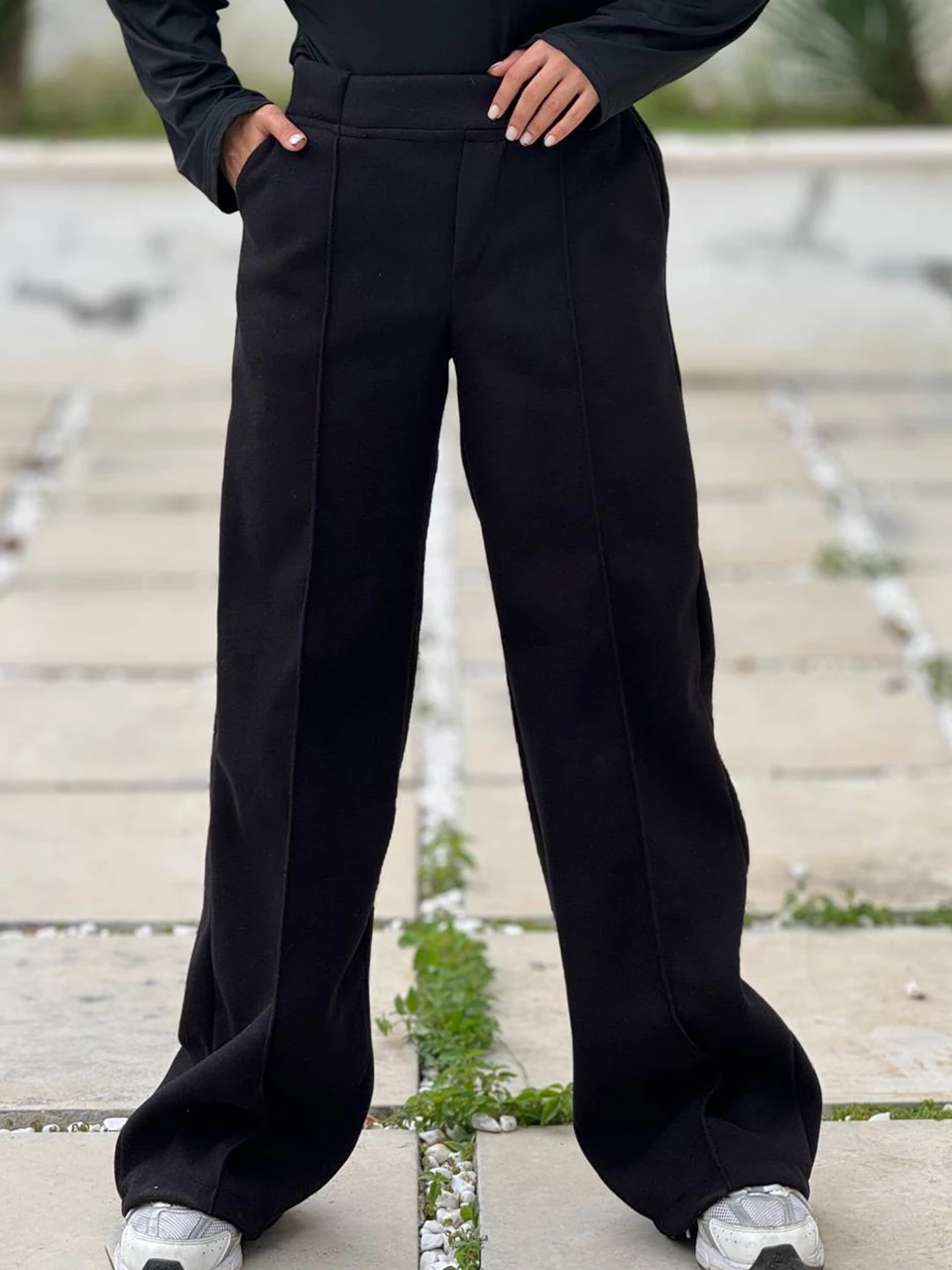 شلوار پارچه ای بگ 31088 فوتر جلو بخیه دار RY