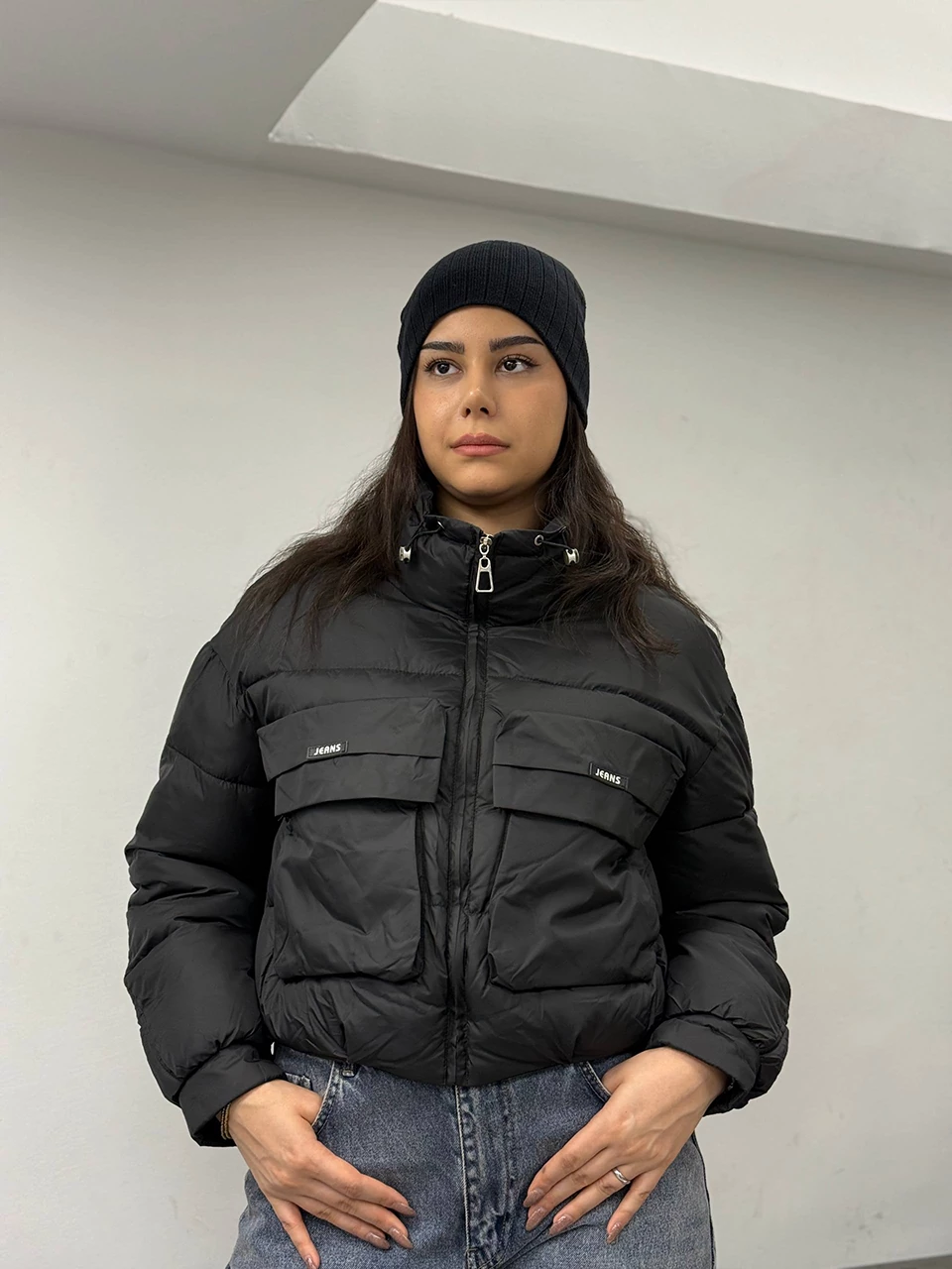 کاپشن مینی 823 یقه گت دار RY