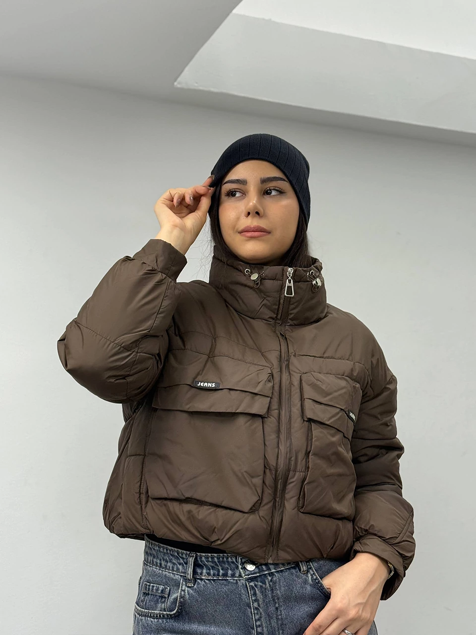 کاپشن مینی 823 یقه گت دار RY