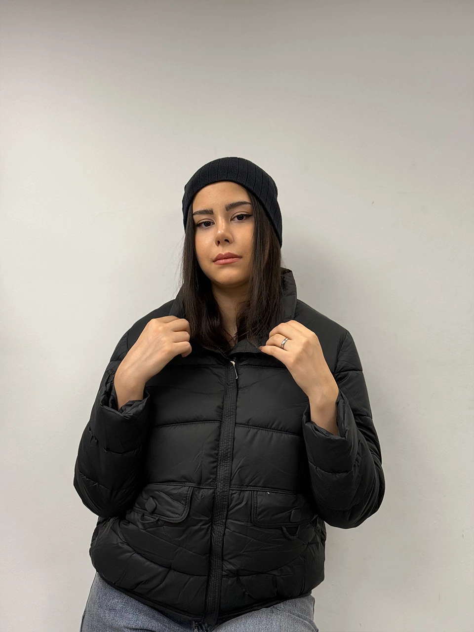 کاپشن میدی 2566 پایین دوخت دار RY