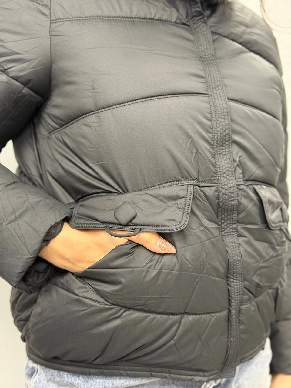 کاپشن میدی 2566 پایین دوخت دار RY