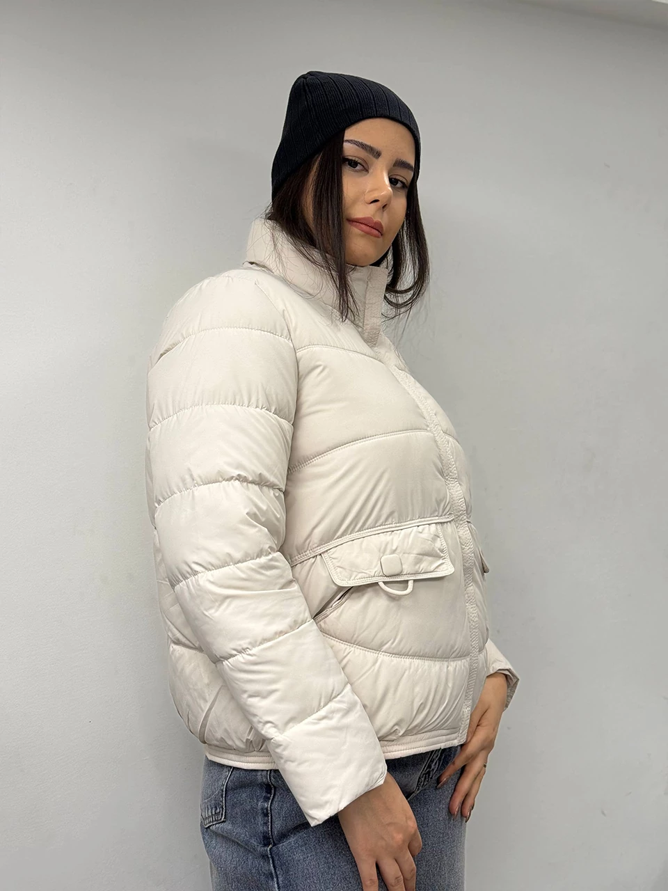 کاپشن میدی 2566 پایین دوخت دار RY