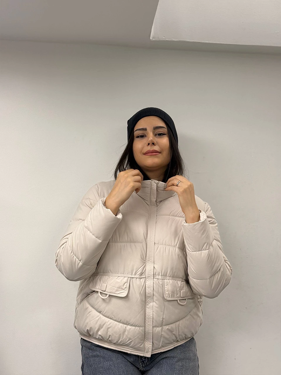 کاپشن میدی 2566 پایین دوخت دار RY