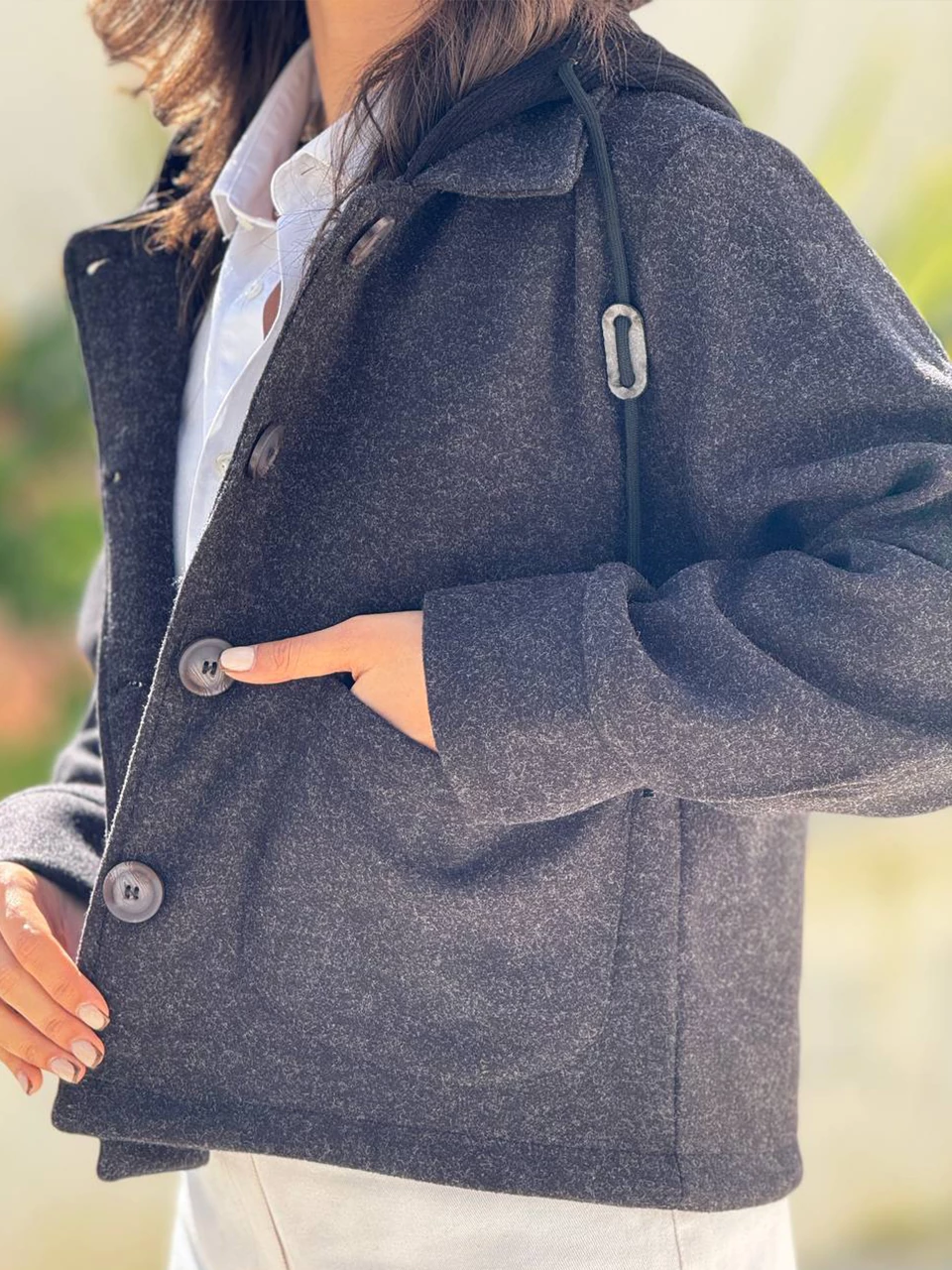 پالتو مینی کتی 71237 فوتر ترکیبی کلاهدار RY