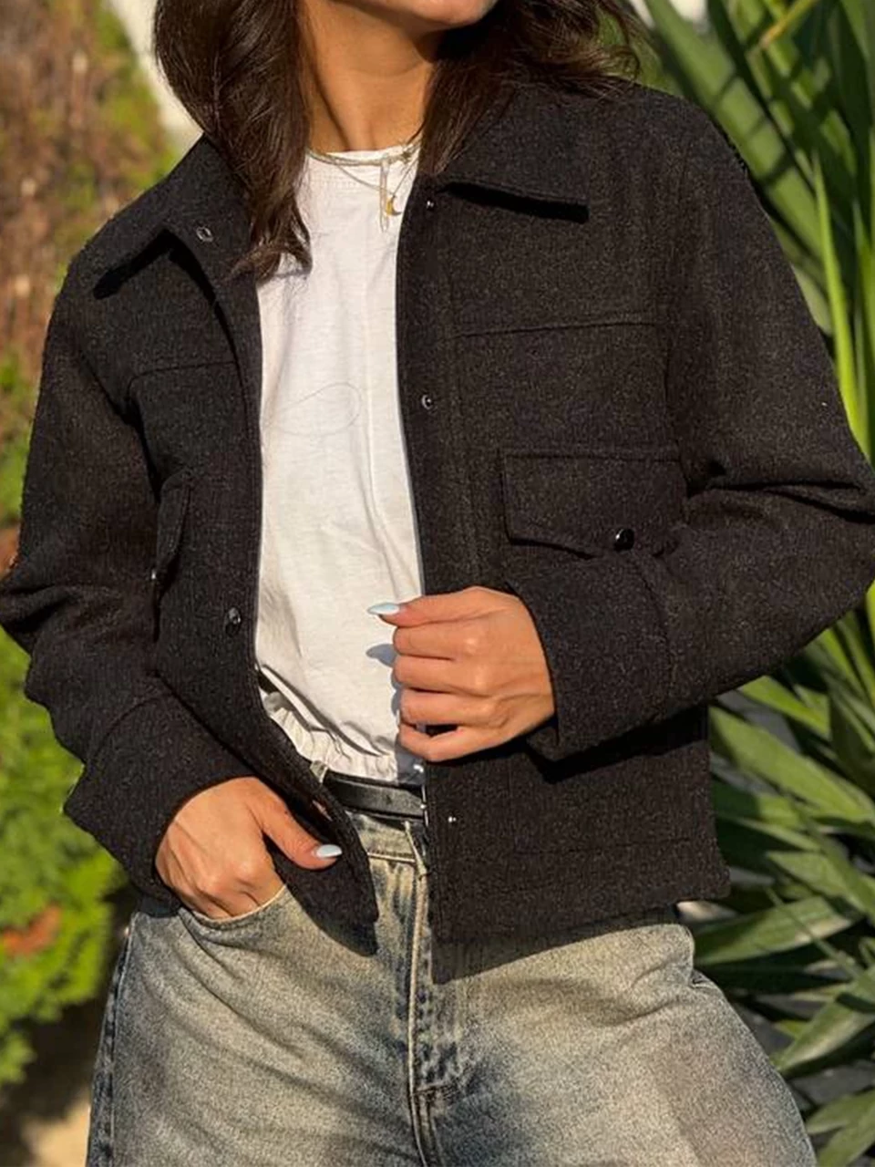 پالتو مینی 71235 فوتر کوتاه دکمه پرچی RY