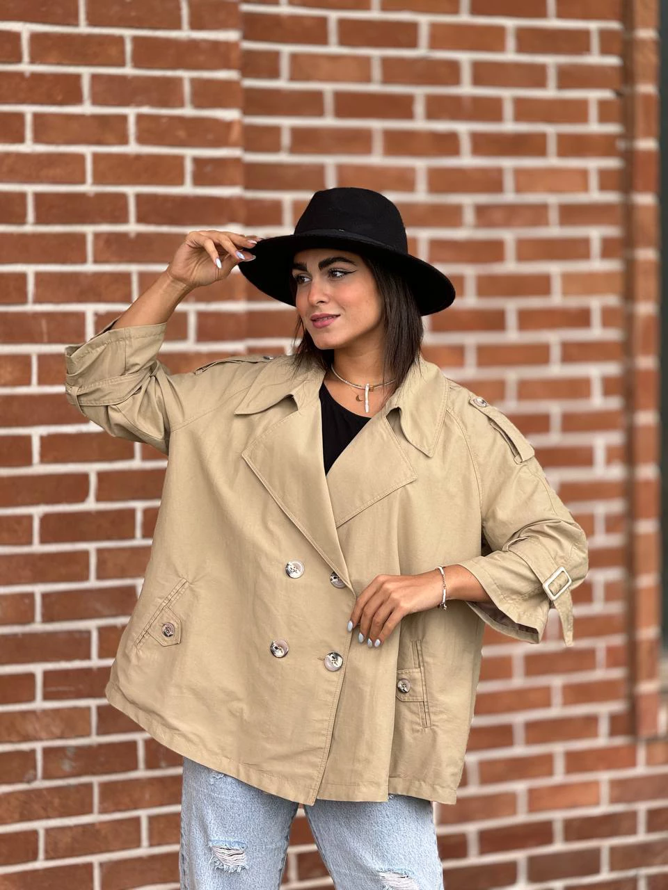 بارانی میدی 71212 کتان پشت پاگن RY