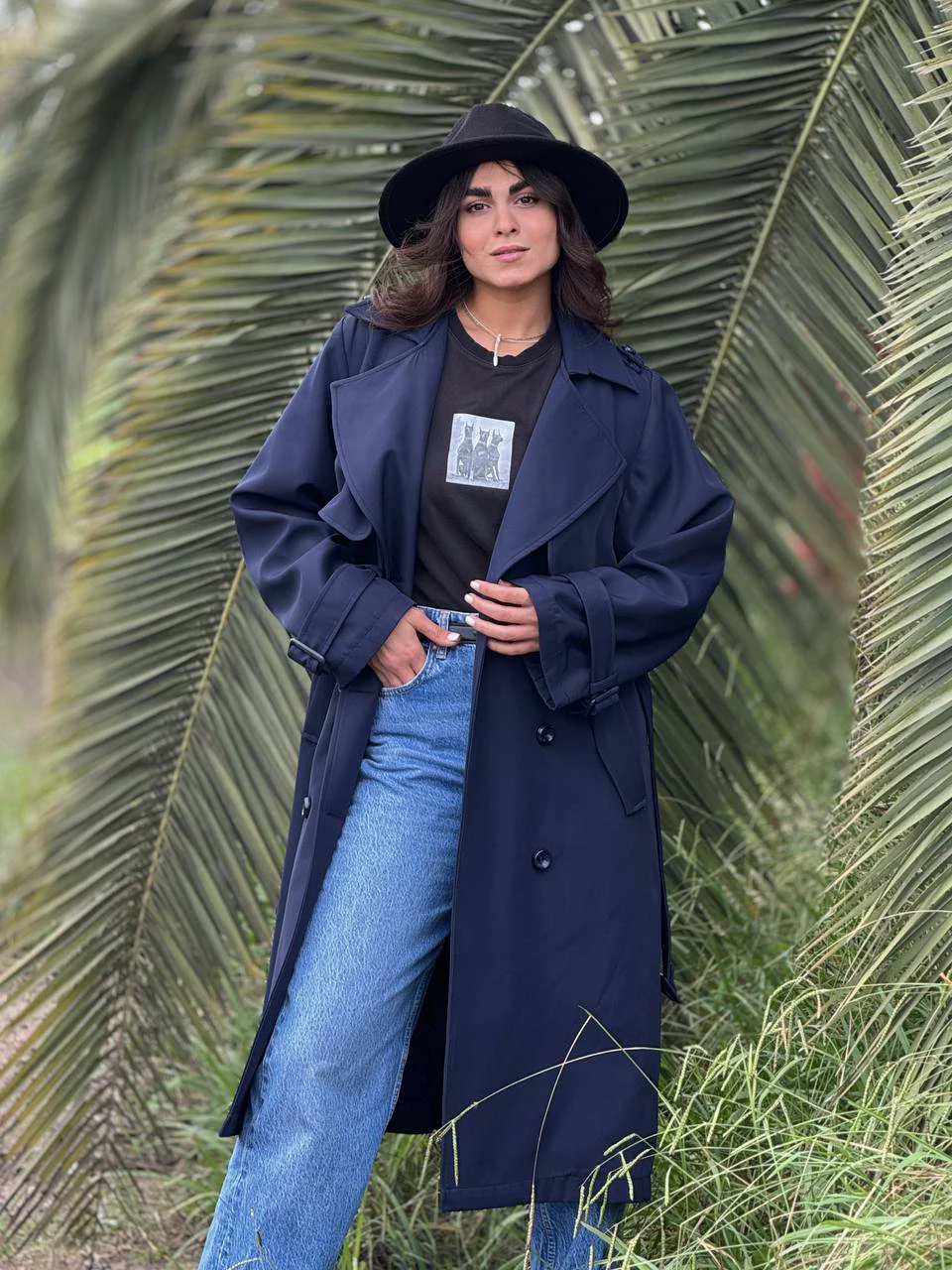 بارانی لانگ 71214 سانتانا کلاسیک سایز بزرگ RY