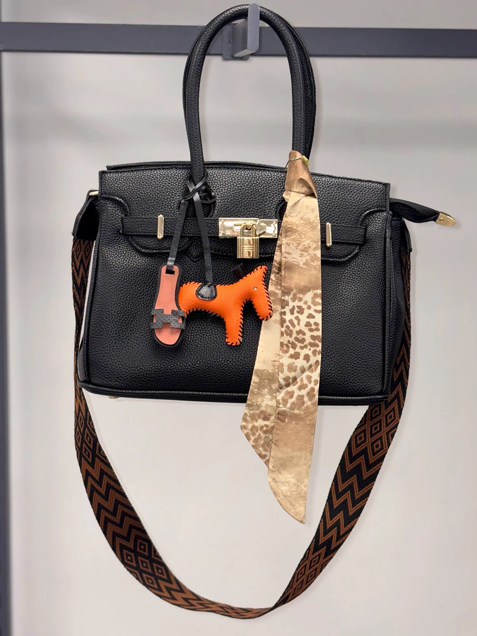 کیف دوشی r1081 هرمس شال دار