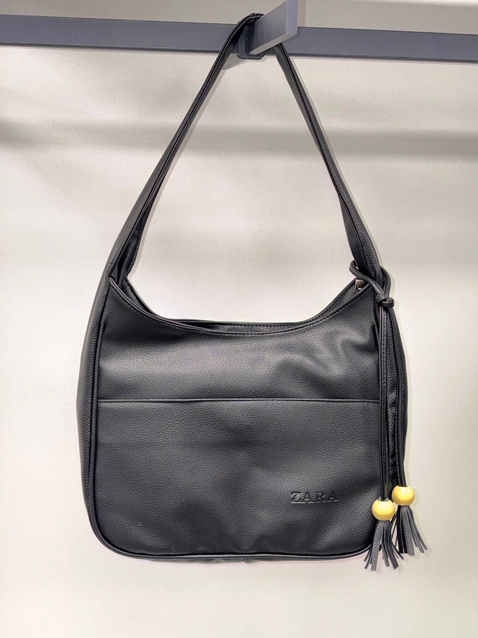 کیف دوشی 4024 شل دو زیپ منگوله دار