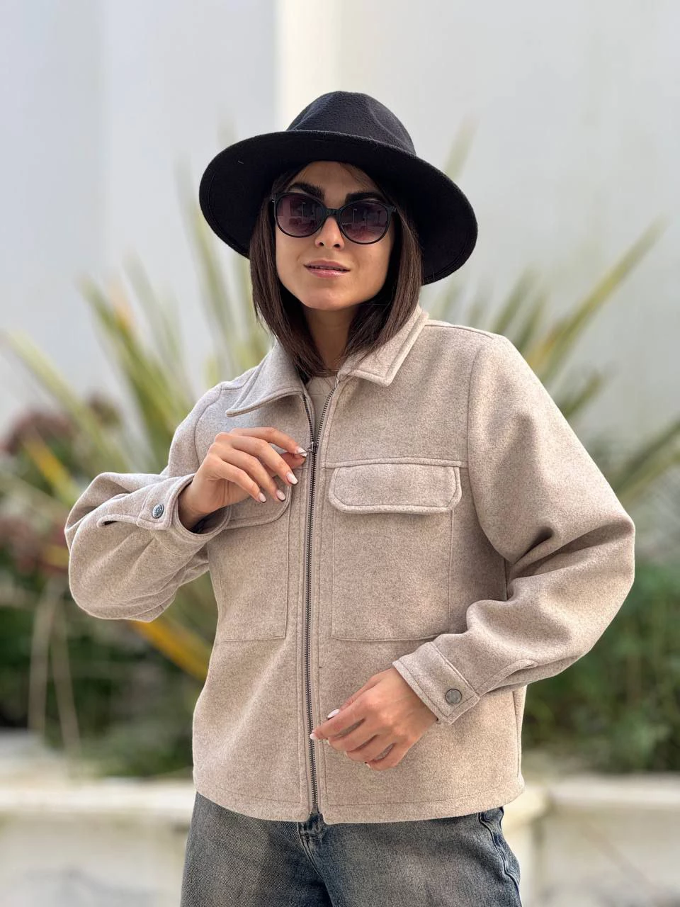 پالتو مینی کتی 71236 فوتر دو جیب زیپ دار RY