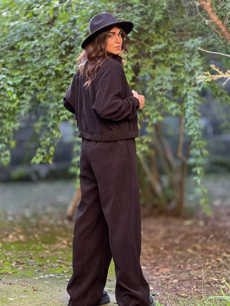 ست بامبر و شلوار بگ 71239 مراکشی کیمونو RY