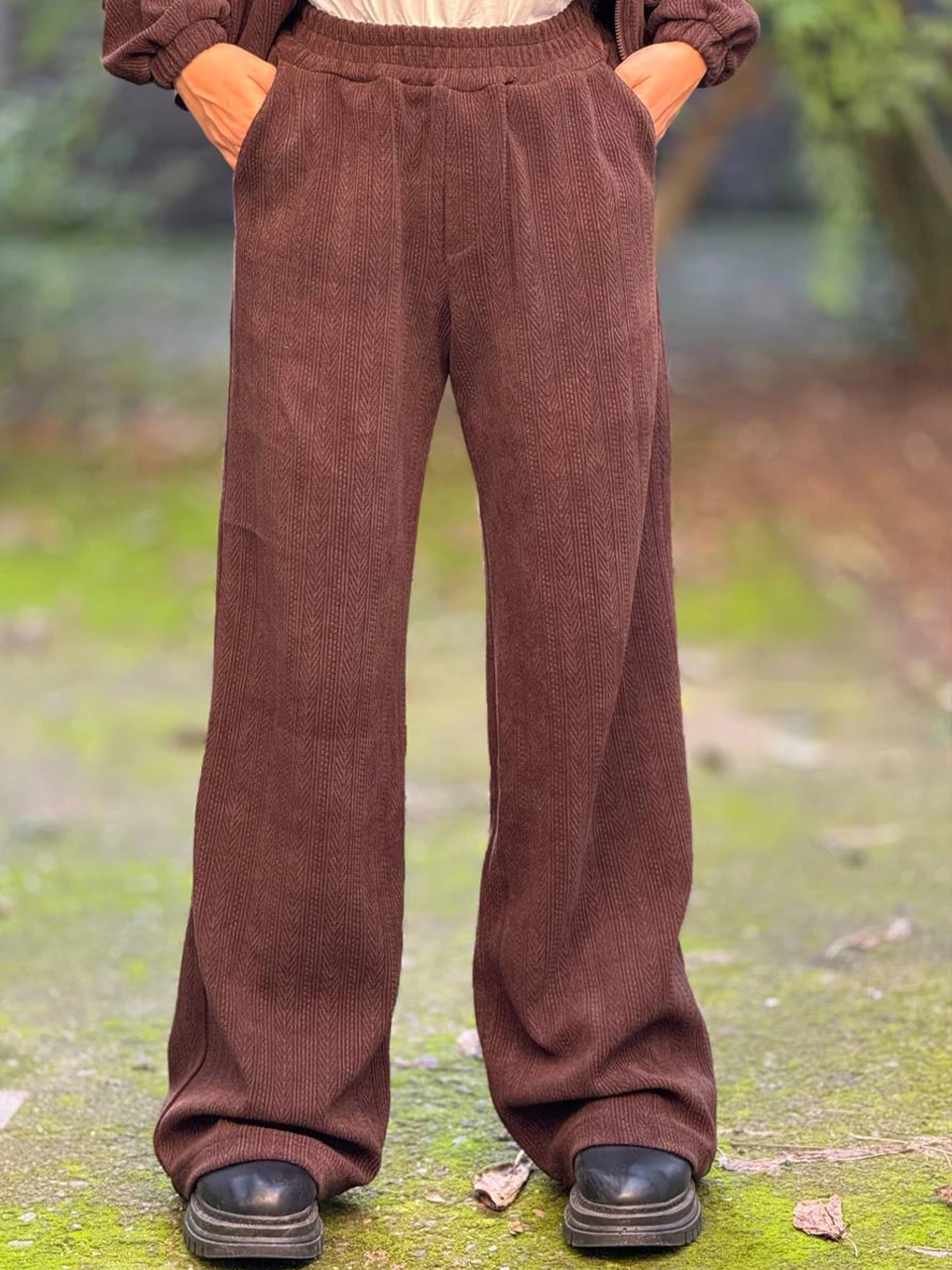 ست بامبر و شلوار بگ 71239 مراکشی کیمونو RY