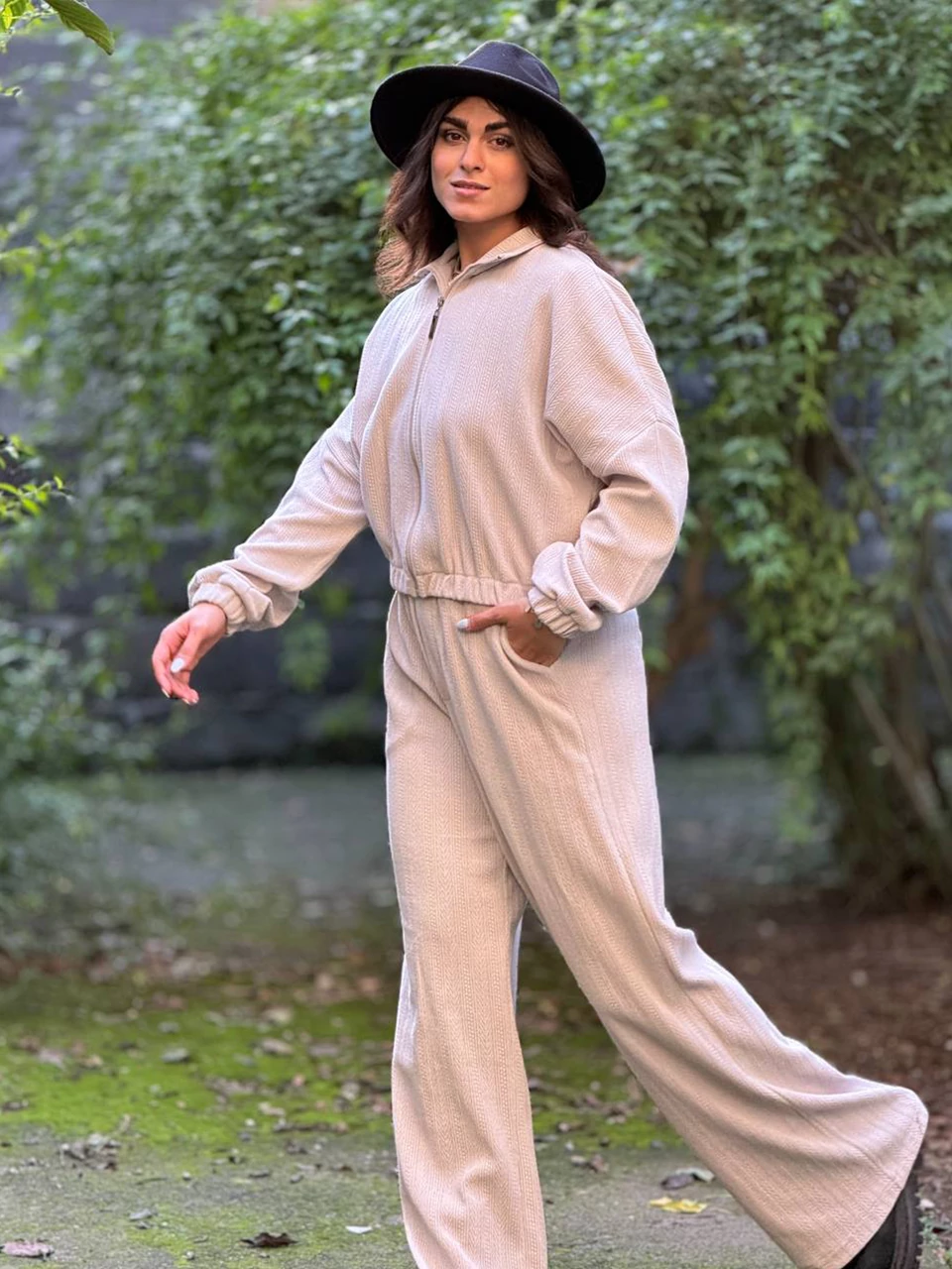 ست بامبر و شلوار بگ 71239 مراکشی کیمونو RY