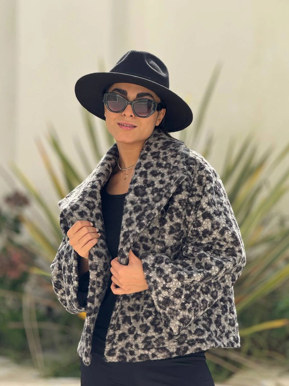 پالتو مینی یقه آمریکایی 71249 پلنگی RY