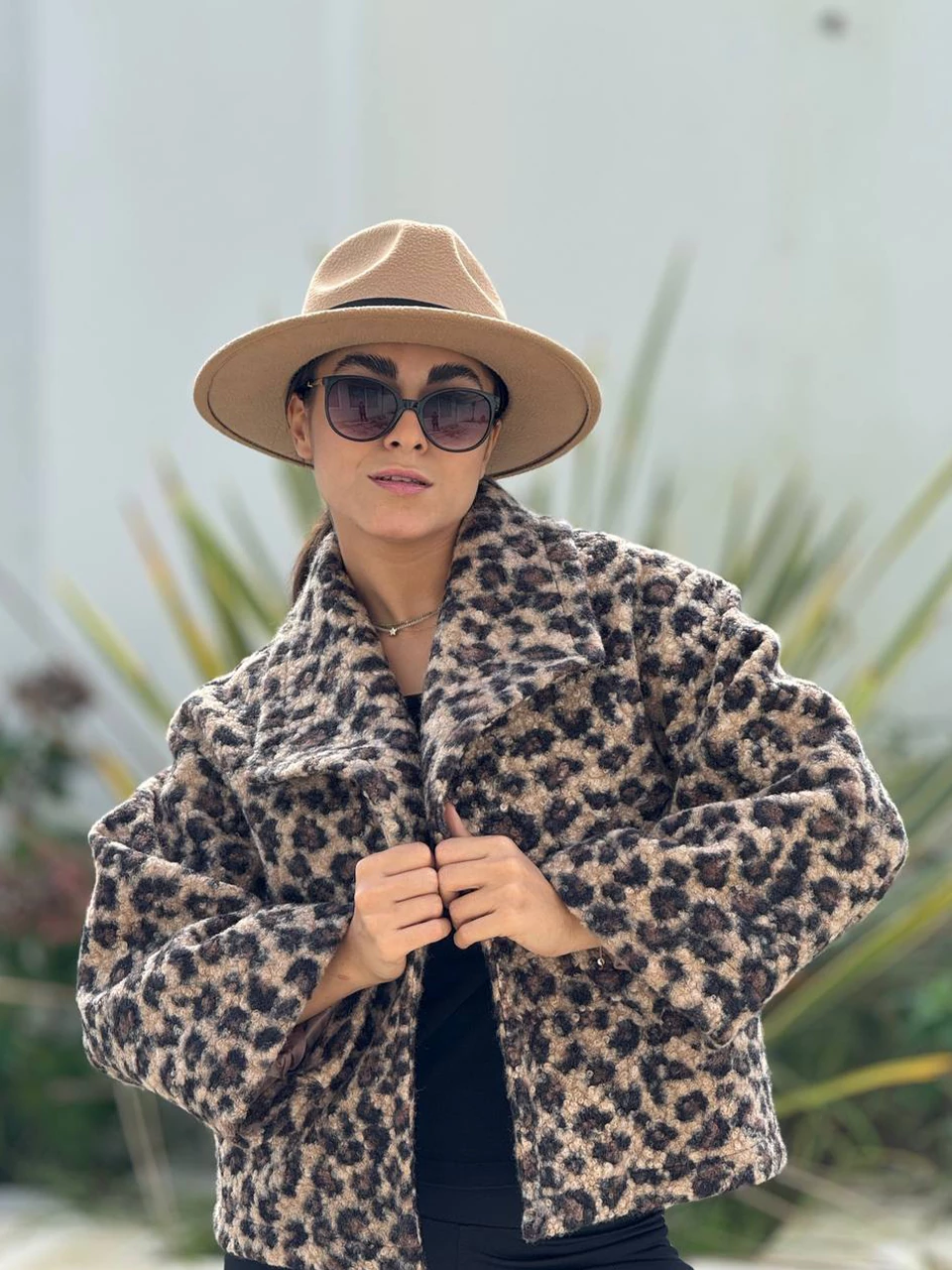 پالتو مینی یقه آمریکایی 71249 پلنگی RY