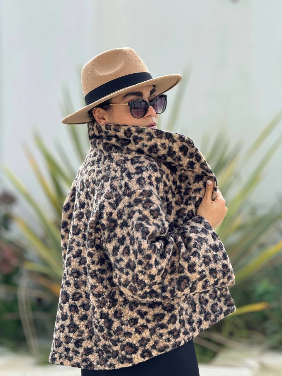 پالتو مینی یقه آمریکایی 71249 پلنگی RY