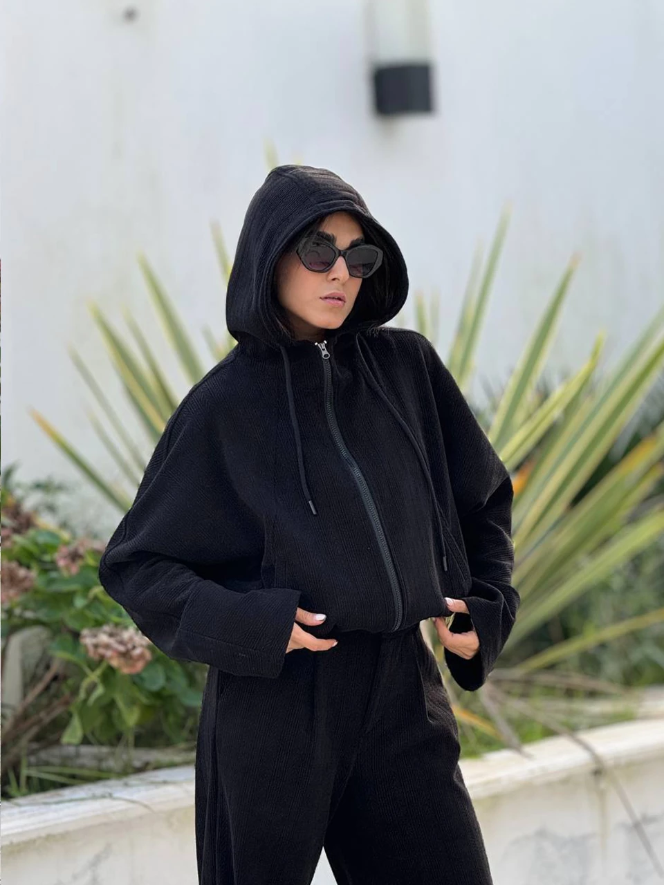 ست سوییشرت و شلوار 71242 مراکشی کلاهدار RY