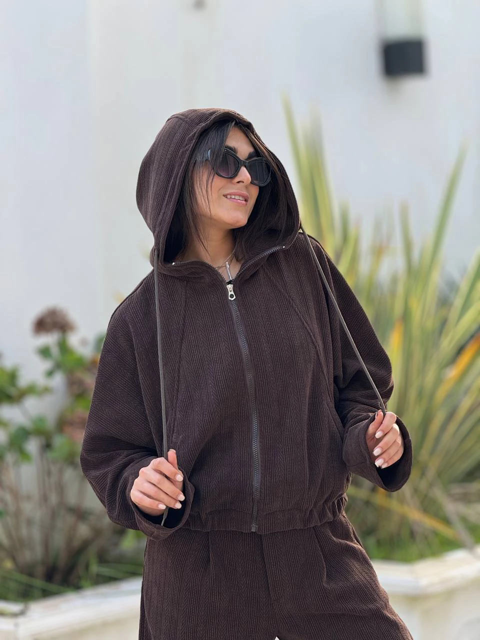 ست سوییشرت و شلوار 71242 مراکشی کلاهدار RY